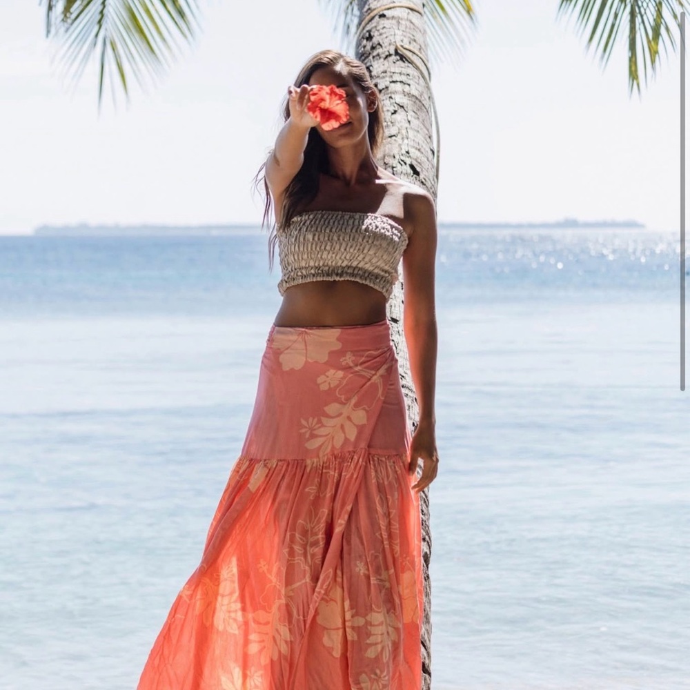 Eimeo Temae wrap skirt in rust XS - Picture 4 of 4